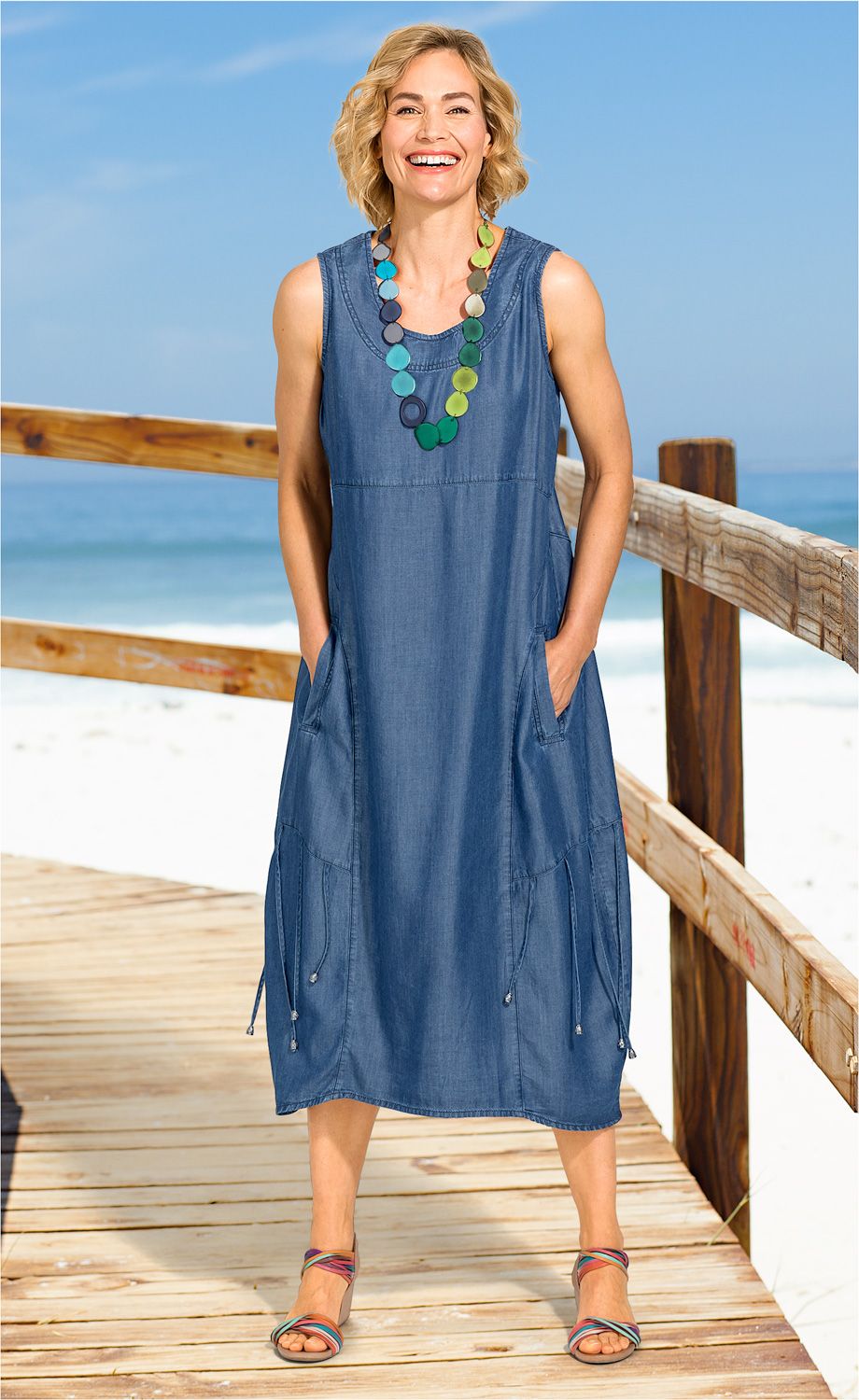Lyocell-Trägerkleid